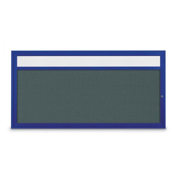 Slim Enclosed Corkboard, 36"x36", Bronze Alum Frame/Pearl